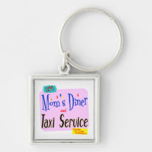 Diner van mamma's en van de Dienst van de Taxi Gra Sleutelhangers