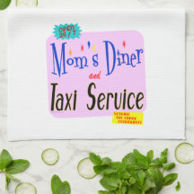 Diner van mamma's en van de Dienst van de Taxi Ret Theedoeken