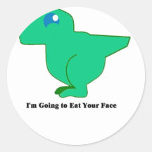Dino Ronde Sticker