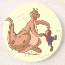Dinosaure espiègle + Art d'enfant par Sushobhan Se Dessous De Verres