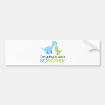 Dinosaurus ga ik een Grote Broer zijn Bumpersticker