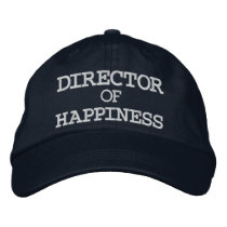 DIRECTEUR, DE, BONHEUR CASQUETTES DE BASEBALL BRODÉES