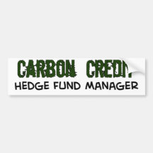 Directeur de HedgeFund de crédit de carbone Autocollants Pour Voiture