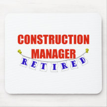 DIRECTEUR RETRAITÉ DE CONSTRUCTION TAPIS DE SOURIS