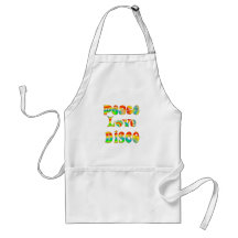 Disco d'amour de paix tabliers