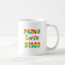 Disco d'amour de paix tasse à café