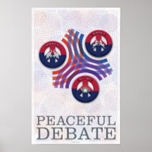 Discussion paisible affiche