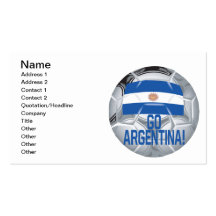 Disparaissent l'Argentine Cartes De Visite Personnelles