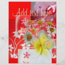 Disposition d'aquarelle de photo prospectus avec motif