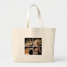 Disposition de cheval sac en toile