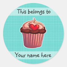 Dit behoort tot sticker Cupcake