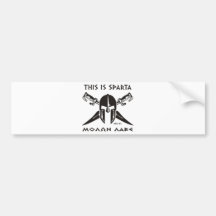 Dit is Sparta - Molon lave (zwarte) Bumpersticker