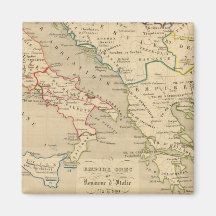 d'Italie 774 d'empire Grec et de Royaume des 900 Aimants Pour Réfrigérateur