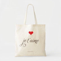 Dites-le en français sacs en toile