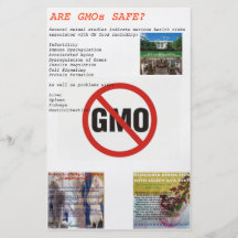 DITES NON à l'insecte de GMO Tract Personnalisé