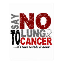 Dites NON au cancer de poumon 1 Cartes Postales