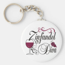 Diva de vin Zinfandel Porte-clef