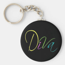 "Diva " Sleutel Hanger
