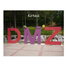 dmz coréen cartes postales