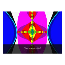 DNA - Fractal Art. Custom Uitnodigingen