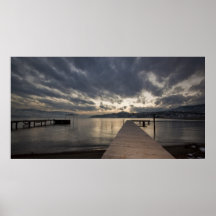 Docks par le lac posters