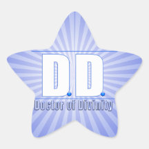 Docteur de densité double de LOGO d'acronymes de d Sticker En Étoile