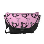 Docteur rose et noir sac messenger de Stethescope Besace