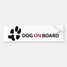 DOG ON BOARD ADHÉSIFS POUR VOITURE