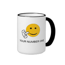 Doigt votre tasse de café du numéro un