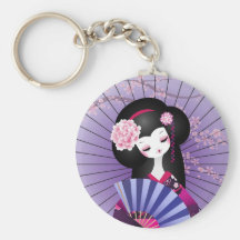 Doll 2 van de origami Keychain Sleutel Hanger