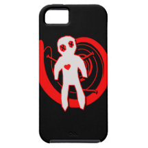 Doll van het voodoo in Zwart en Rood Case-Mate iPhone 5 Hoesje