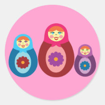 Doll van Matryoshka Sticker