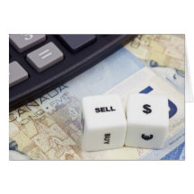 Dollar canadien de vente carte