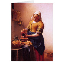 Domestique de lait par Johannes Vermeer Carte