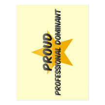 Dominant professionnel fier cartes postales