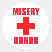 Donateur de misère adhésif