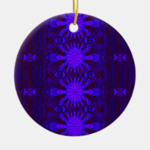 donkerblauwe samenvatting ornament