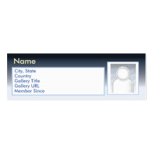 Donkere Magere Zazzle - Visitekaartjes