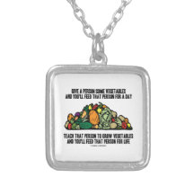 Donnez à personne quelques légumes alimentation po collier personnalisé