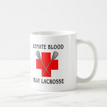 Donnez le cadeau de lacrosse de jeu de sang tasse