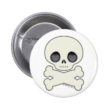 Dood door de Speld van de Schedel van de Liefde Buttons