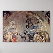 Dood en Begrafenis van Adam., door Piero Della Fra Posters