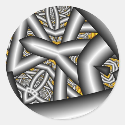 Door Sterren 11 - Fractal Sticker