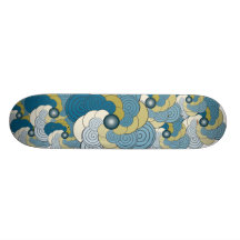 Dorado d'azul d'en Espiral. Planche à roulettes