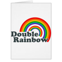 Double arc-en-ciel (accessoires) carte de vœux