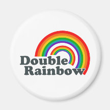 Double arc-en-ciel (accessoires) magnets pour réfrigérateur