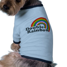 Double arc-en-ciel (accessoires) tee-shirts pour chien