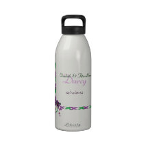 Double bouteille de liberté de rubans et de fleurs