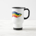 Double drapeau femelle de fierté tasse