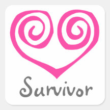 Double survivant en spirale rose de cancer du sein adhésif